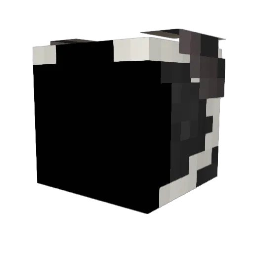 meemosama Minecraft avatar head, 3D render