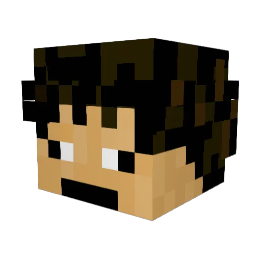 meeny99 Minecraft avatar head, 3D render