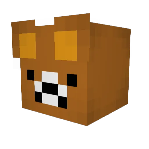 meer22 Minecraft avatar head, 3D render
