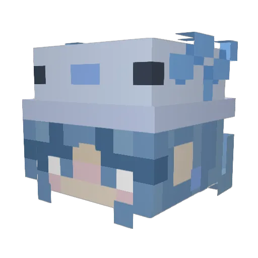 meeshiii Minecraft avatar head, 3D render
