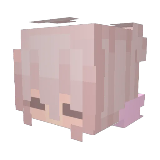 meeso Minecraft avatar head, 3D render