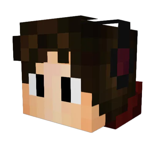meesteref Minecraft avatar head, 3D render