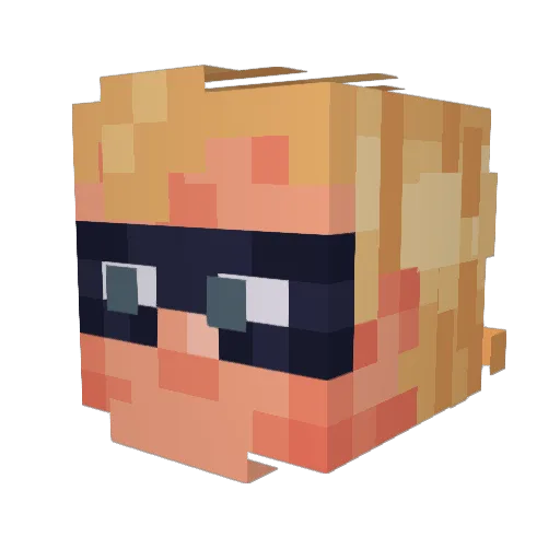 meetcolin Minecraft avatar head, 3D render