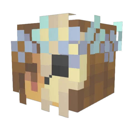 meeuuhh7 Minecraft avatar head, 3D render