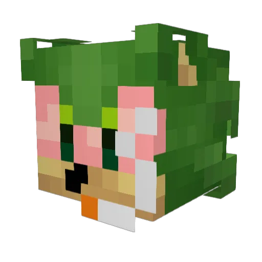 mefa420 Minecraft avatar head, 3D render