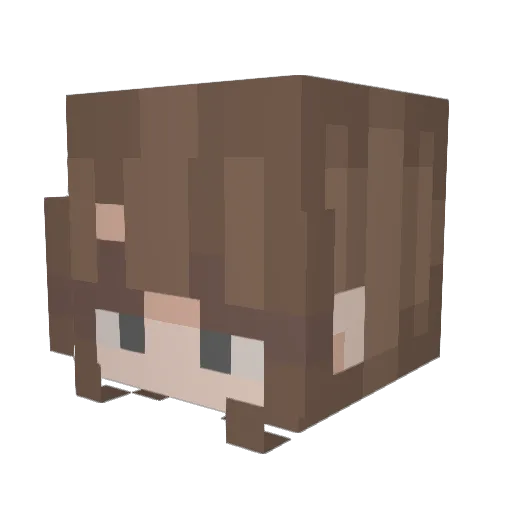 megIsHere1240 Minecraft avatar head, 3D render