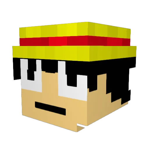 meg_288 Minecraft avatar head, 3D render