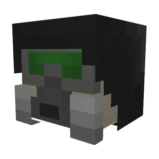 mega000 Minecraft avatar head, 3D render