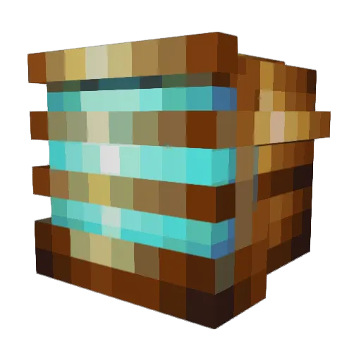 mega19 Minecraft avatar head, 3D render