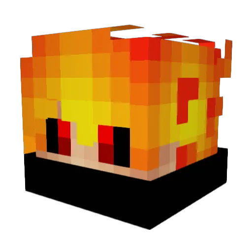 mega63 Minecraft avatar head, 3D render