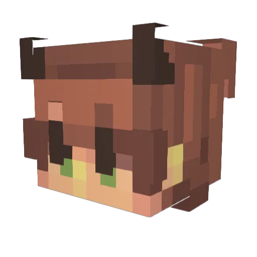 megaM11 Minecraft avatar head, 3D render