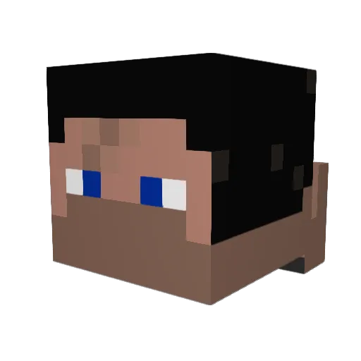 mega_man_25 Minecraft avatar head, 3D render