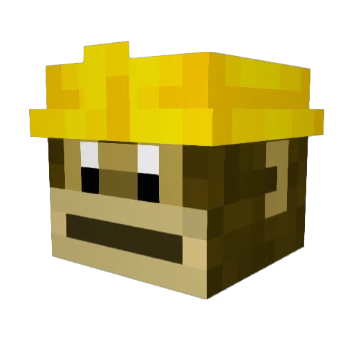 megablaster933 Minecraft avatar head, 3D render