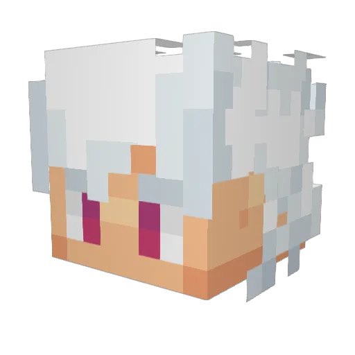 megablock26 Minecraft avatar head, 3D render