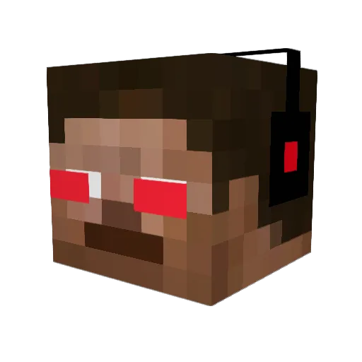 megabot_2006 Minecraft avatar head, 3D render