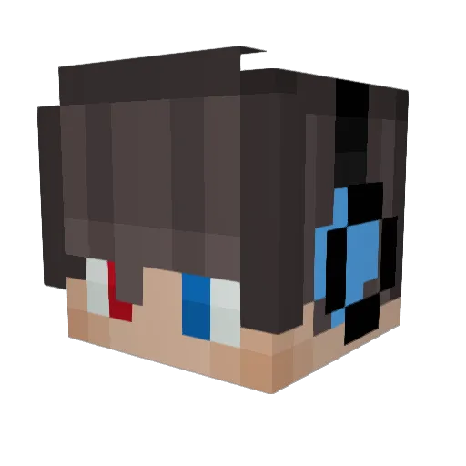 megacaleb123 Minecraft avatar head, 3D render