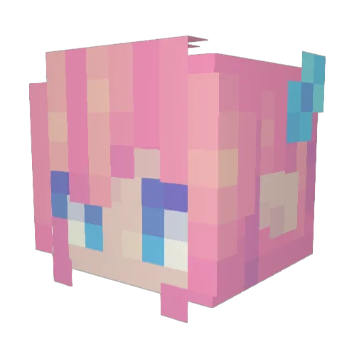 megachyy Minecraft avatar head, 3D render