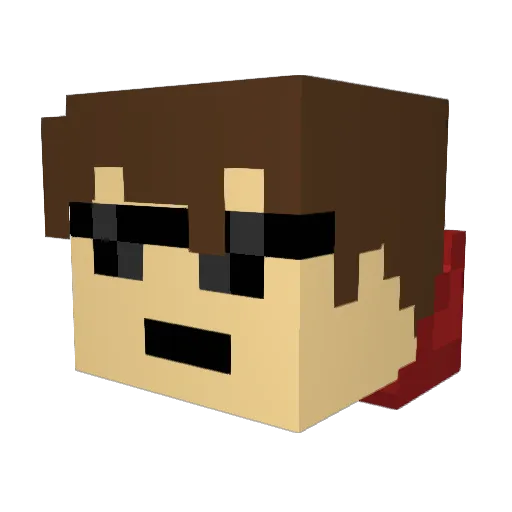 megacraft567 Minecraft avatar head, 3D render