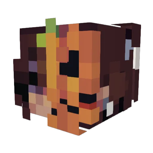 megacrafter999 Minecraft avatar head, 3D render