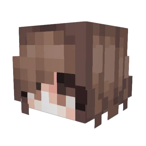 megaeraa Minecraft avatar head, 3D render