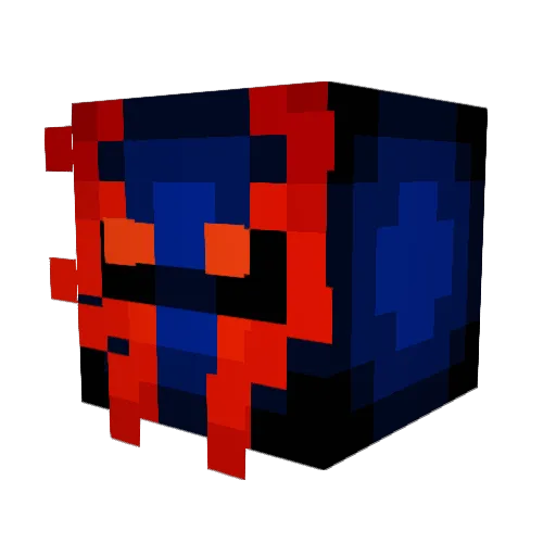 megafungus Minecraft avatar head, 3D render