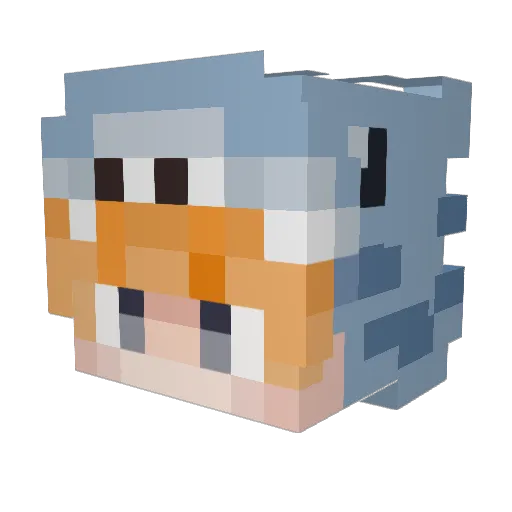 megagamer1000 Minecraft avatar head, 3D render