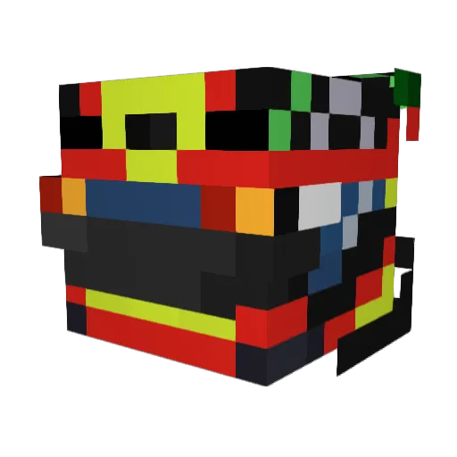 megahLOL Minecraft avatar head, 3D render