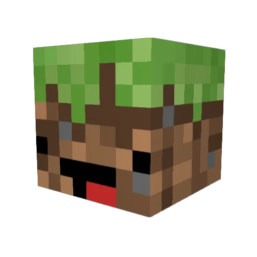 megahog Minecraft avatar head, 3D render