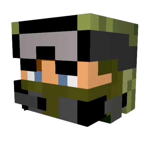 megakid9 Minecraft avatar head, 3D render