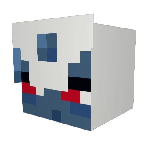 megalo012 Minecraft avatar head, 3D render