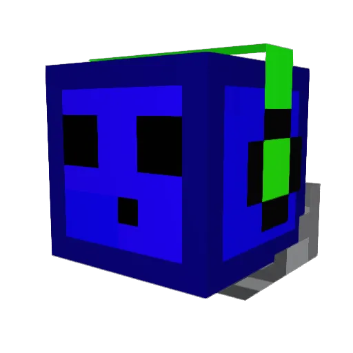 megaman325 Minecraft avatar head, 3D render