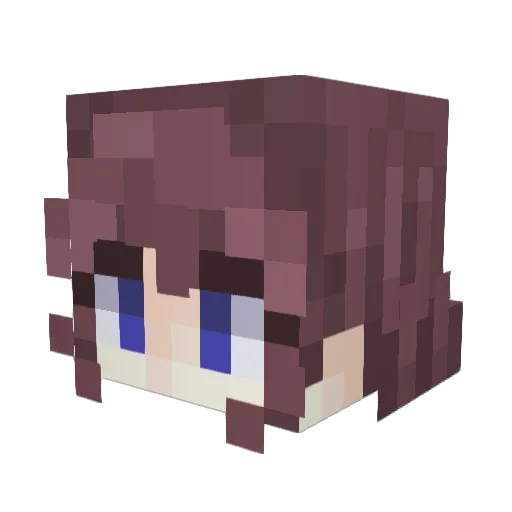 megamanjedi Minecraft avatar head, 3D render