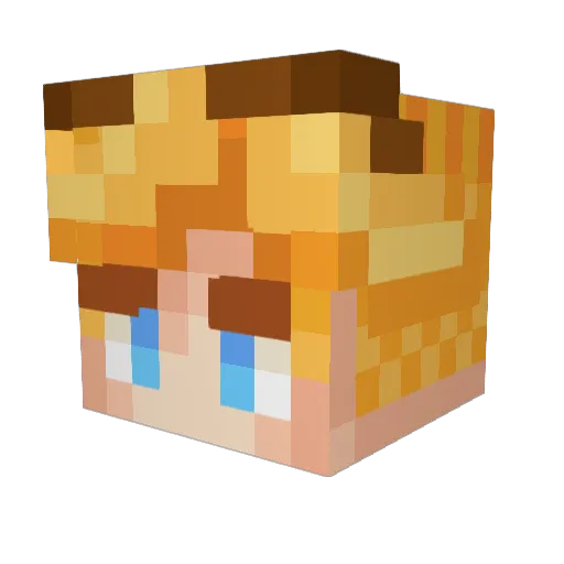 megamanx53 Minecraft avatar head, 3D render