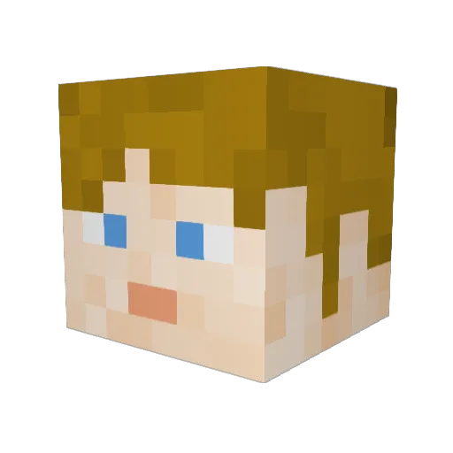 megamer69 Minecraft avatar head, 3D render