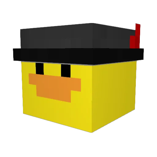 megamindmoos Minecraft avatar head, 3D render