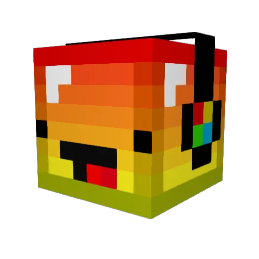megaminer_21 Minecraft avatar head, 3D render