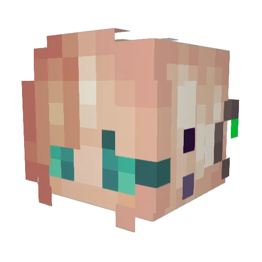 megan193 Minecraft avatar head, 3D render