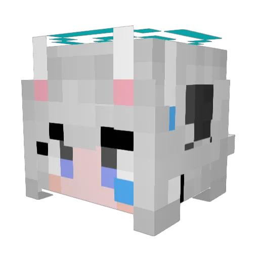 meganekuma29 Minecraft avatar head, 3D render