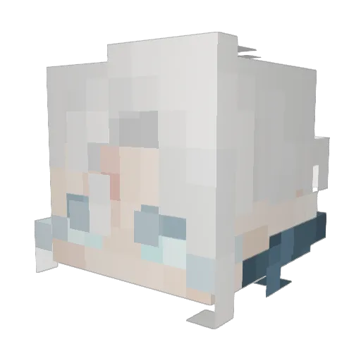 megank48906 Minecraft avatar head, 3D render