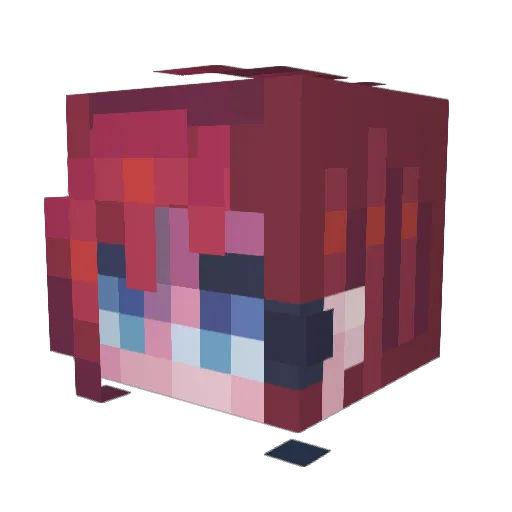 meganknight08 Minecraft avatar head, 3D render