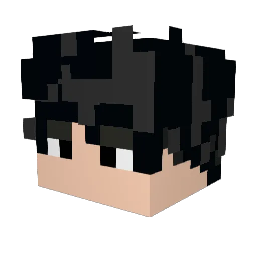 meganlex Minecraft avatar head, 3D render