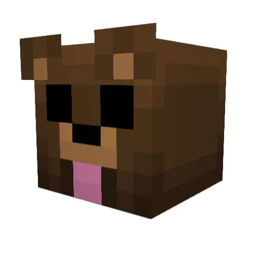 megapower2 Minecraft avatar head, 3D render