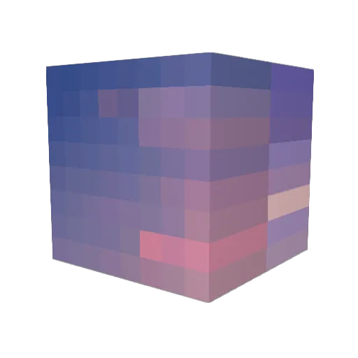megaseca Minecraft avatar head, 3D render