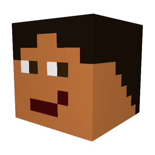 megashooter09 Minecraft avatar head, 3D render