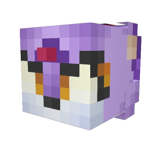 megaspinyx Minecraft avatar head, 3D render