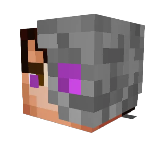 megastuff2044 Minecraft avatar head, 3D render