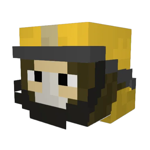 megatron19 Minecraft avatar head, 3D render