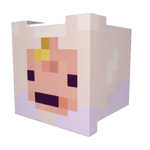megatron_327 Minecraft avatar head, 3D render