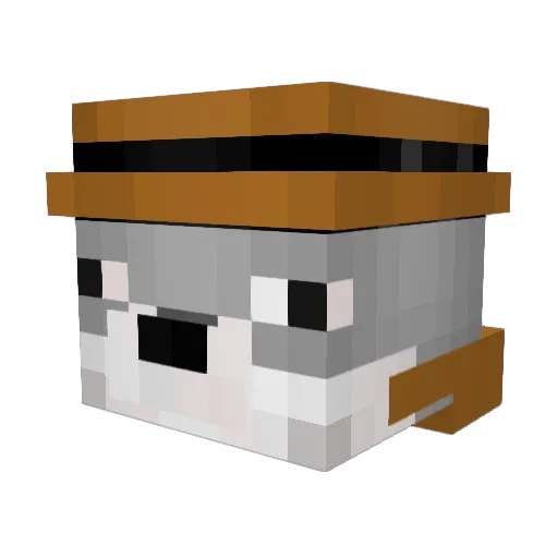 megazvezda Minecraft avatar head, 3D render