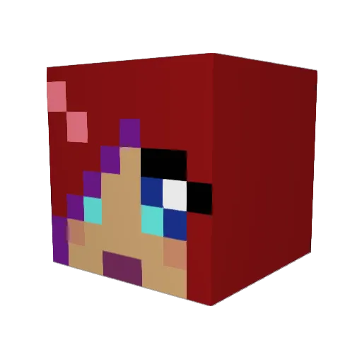megcee Minecraft avatar head, 3D render